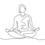yoga-meditate-linedrawing yoga meditate linedrawing